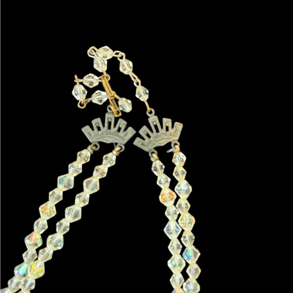 Vintage Aurora Borealis Necklace and Earrings - Picture 7 of 8